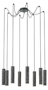 VISILICA/8, GU10, 8X4,5W, PROM 185, ANTRACIT/CRNO/BIJELA MENTALONA 39824