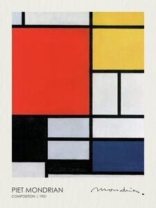 Reprodukcija Composition with Red, Yellow, Blue, and Black (1921), Piet Mondrian