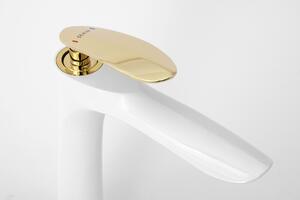 Rea Orbit White Gold visoka miješalica za umivaonik