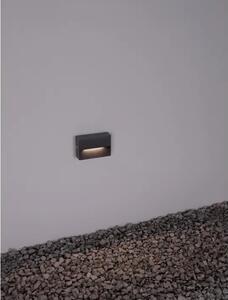 ZIDNA SVJETILJKA LED 1.5W 34lm 3000K IP54 ANTRACIT NL9492690