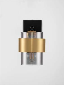 SIANNA ZIDNA LAMPA E27/12W/CRNA & ZLATNA NL9236389