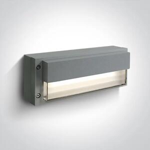 ZIDNA SVJETILJKA LED/30×0,1W/3000K/230V IP54 SIVA DM67176/G/W