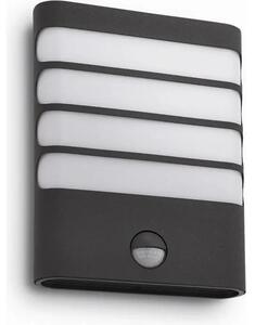 ZIDNA SVJETILJKA RACCOON SA SENZOROM LED 4W/400lm/2700K/IP44/ANTRACIT 17274/93/16