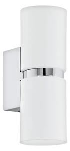 ZIDNA LAMPA 2xLED GU10, 2X3,3W, KROM/BIJELA PASSA 95368