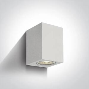 ZIDNA SVJETILJKA GU10/7W IP65 BIJELA 100x77x77mm DM67426/W