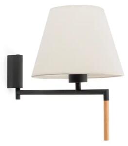 RON DARK GREY ZIDNA SVJETILJKA BEIGE SHADE FR64400-11