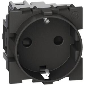 LNOW UTIČNICA 2P+E/16A/250V 2M CRNA KG4141