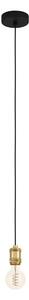 VISILICA 1xE27 KABEL SA GRLOM CRNO/MESING YORTH 43803