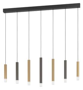 VISILICA 7xLED 7X3,2W, 2520lm, CRNA/SIVA/SMEĐA ESTANTERIOS 39906