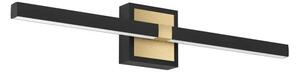 ZIDNA LAMPA 1xLED 11W, IP44, D-600, CRNA/MESING PEGUERA 900928