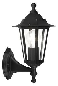 VANJSKA ZIDNA LAMPA 1xE27 CRNA LATERNA 4 22468
