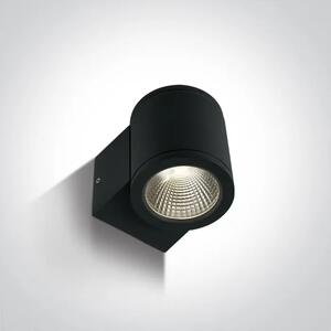ZIDNA LED SVJETILJKA 6W/3000K/230V/IP54 CRNA DM67138E/B/W