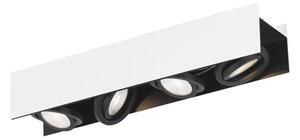 STROPNA LAMPA 4xLED 4X5,4W, 2040 lm, ALUMINIJ/BIJELA VIDAGO 39318