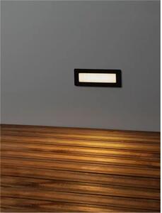 ECHO UGRADBENA ZIDNA SVJETILJKA LED,3000K,IP54-CRNA NL9030809
