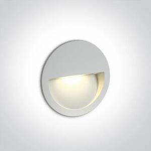 UGRADBENA ZIDNA SVJETILJKA LED/3W/3000K/300lm/230V IP65 BIJELA DM68068/W/W