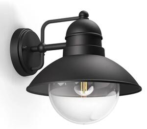 Hoverfly PHILIPS ZIDNA SVJETILJKA 1×E27/60W/230V IP44 CRNA 8718696156803