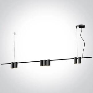 VISILICA 7×GU10/7W/MR16/230V IP20 CRNA DM63146B/B