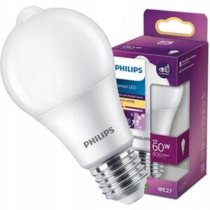 LED ŽARULJA SENZOR PHILIPS 60W A60 E27 WW FR ND 1SRT4 8718699782733