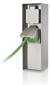 ROCK UTICNICA NA STUPU IP44/NEHRĐAJUĆI ČELIK/INOX/KLIN ZA UZEMLJENJE 17108/47/46
