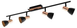 REFLEKTOR 4xLED 4X3,3W, 4X240lm, BAKAR/CRNA/ČELIK BARNHAM 94587