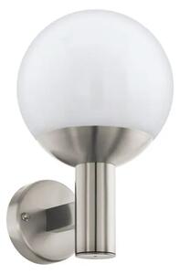VANJSKA ZIDNA LAMPA 1xE27 9W INKLUZIV, RBG-BIJELA, IP44, ČELIK/BIJELA, NISIA-Z 900265