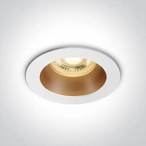 UGRADBENA SVJETILJKA 1×GU10/MAX.10W/MR16//240V IP20 BIJELA/MESING DM10105M/W/BS