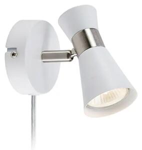 FOLIE ZIDNA SVJETILJKA 1L WHITE/SATIN NICKEL GU10 MA108627