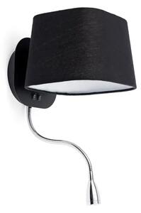 SWEET BLACK ZIDNA SVJETILJKA WITH LED READER 1 X E27 60W FR29951