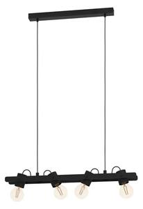 VISILICA 4xE27 CRNO DRVO PLIMSOLL 43848