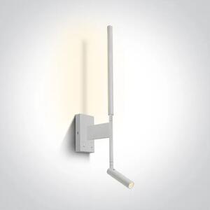 ZIDNA SVJETILJKA LED 3W+6W/3000K/530lm S PREKIDAČIMA BIJELA DM65144/W/W