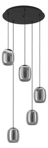 VISILICA 5xE27 PROM 540, CRNA/STAKLO SIVO CIAMPINO 901194