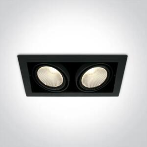 UGRADBENA SVJETILJKA / LED / 2x30W / 2x2600lm / 3000K / CRNA DM51230/B/W