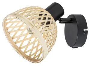 RATTAN REFLEKTOR E14 1X MAX 15/MAT CRNA/IP20 RA3133