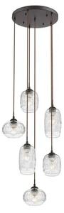 LUSTER DEVON E27 6X40W SMEĐI METAL NL938220#