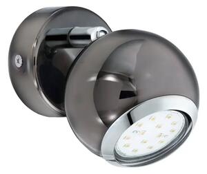 REFLEKTOR 1xLED GU10, 1X3W, 240lm, NIKL CRNI/KROM BIMEDA 31005