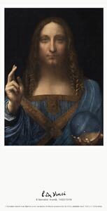 Reprodukcija The Salvator mundi (Il Salvator mundi) - Leonardo da Vinci, (30 x 40 cm)