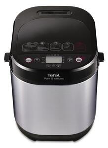 Tefal PF240E38, pekač kruha, kapacitet 1kg, 10 programa, LCD zaslon, crna-inox