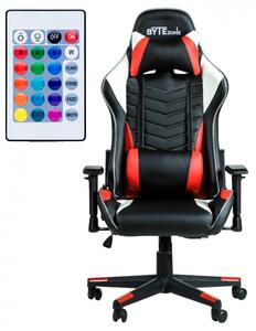 Bytezone WINNER, gaming stolica, LED osvjetljeni rubovi, nosivost do 185kg, crveno-crna, oznaka modela GC9222R