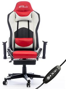 Bytezone DOLCE, gaming stolica s masažnim jastučićem, nosivost do 120kg, crveno-crna oznaka modela BZ5813R