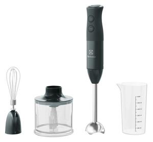 Electrolux E4HB1-6GG, blender Create 4, 600W; patent protiv prskanja; INOKS stopalo; 1 brzina + Turbo; štapno mješanje sa zaključavanjem + SJECKALICA; mutilica; crna boja, posuda sa graduacijom 600ml