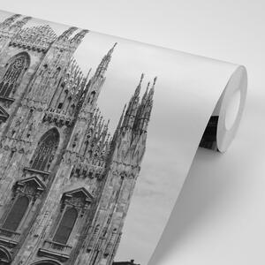 Fototapeta Milanska katedrala u crno-bijelom