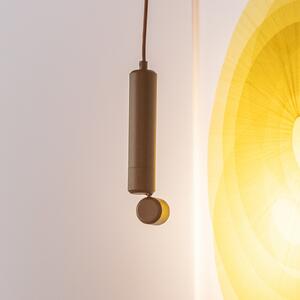 IT´S ABOUT ROMI Radi se o Milan LED visećoj lampi, smeđa, Ø 6 cm, metal, Smeđa / hrđa, Dnevni boravak/blagovaonica, Aluminij