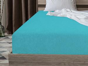 Frotirna plahta PREMIUM tirkizna 160x200 cm