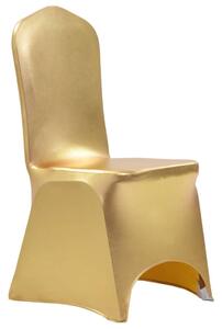 VidaXL Navlake za stolice 6 kom rastezljive boje zlata