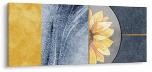 Slika - Oblici i cvijet (120x50 cm)