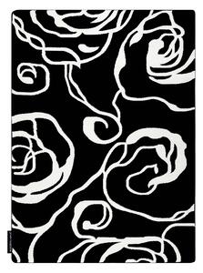 Tepih HAMPTON Rosa ruža, cvijeće crno