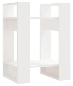 VidaXL Ormarić za knjige / pregrada bijeli 41 x 35 x 57 cm od borovine