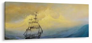 Slika - Slikani brodovi na moru (120x50 cm)