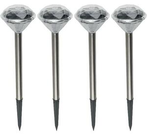 Home Solarna vrtna LED lampa, metalna, set 4 komada, 200 mAh - MX 802/4 5498