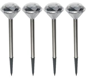Home Solarna vrtna LED lampa, metalna, set 4 komada, 200 mAh - MX 802/4 5498